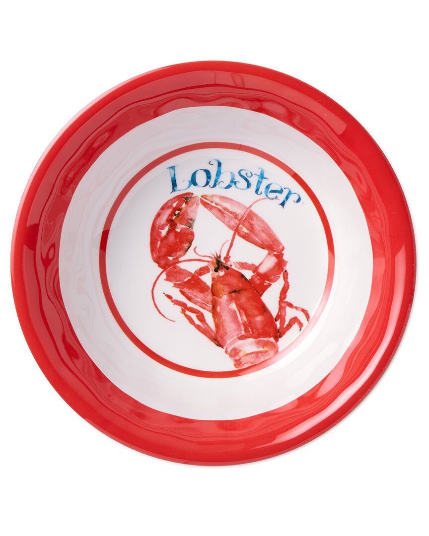 Certified International Beach House Lobster Melamine Set Of 6 All Purpose Bowls