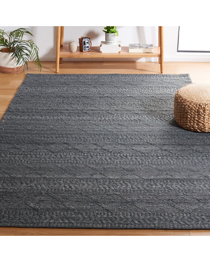 Safavieh Marbella Flat Weave Wool-blend Rug In Grey