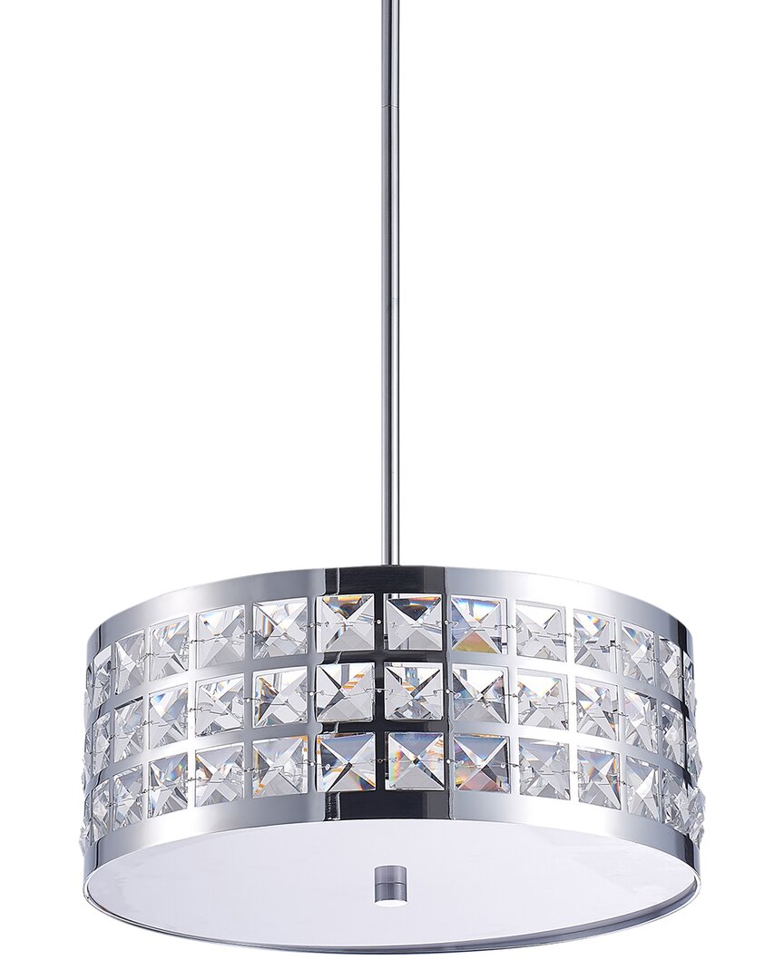 Pasargad Home Bliss Hermoza Chrome Chandelier In Silver