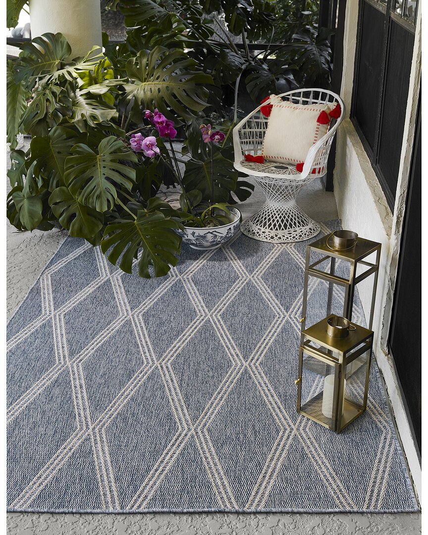 Momeni Hampton Indoor/outdoor Transitional Rug In Blue