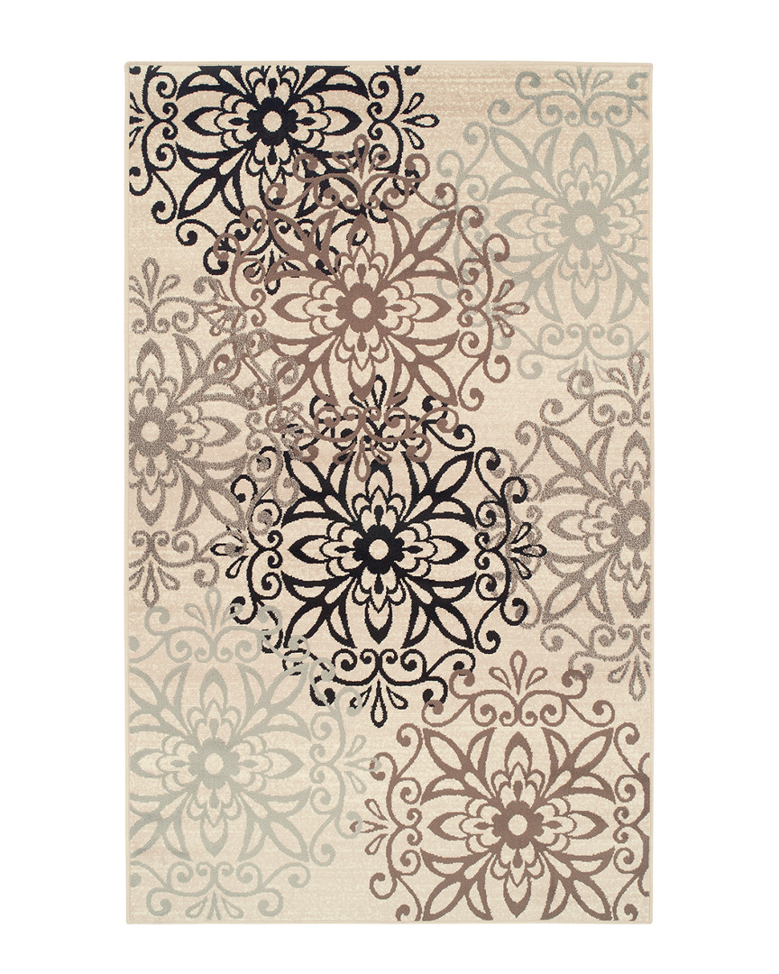 Superior Leigh Modern Floral Medallion Rug