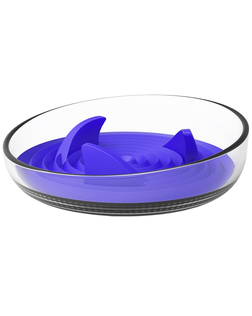 Pet Life Cirlicue Shark Fin Shaped Modern Slow F In Blue