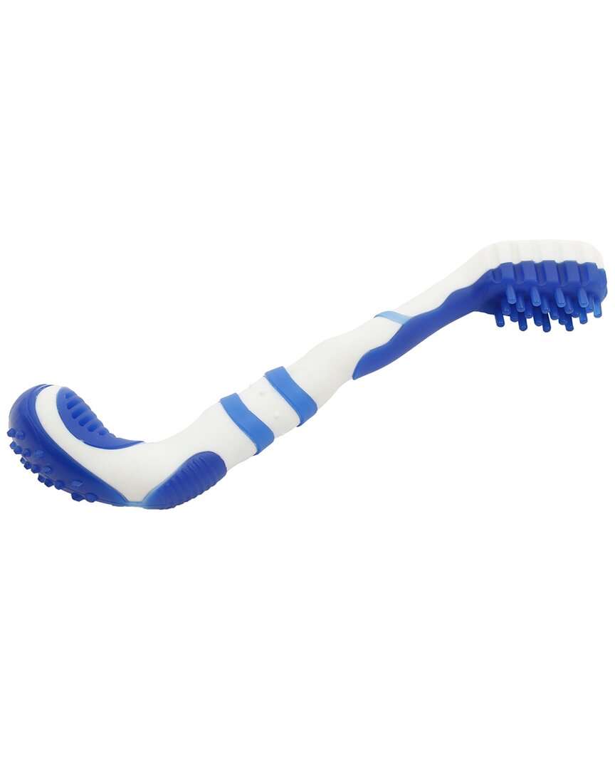 Pet Life Denta Brush Tpr Durable Tooth Brush And In Blue