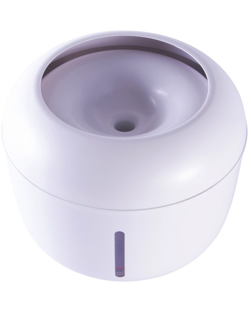 Pet Life Moda Pure Ultra Quiet Filtered Water Fountain In White