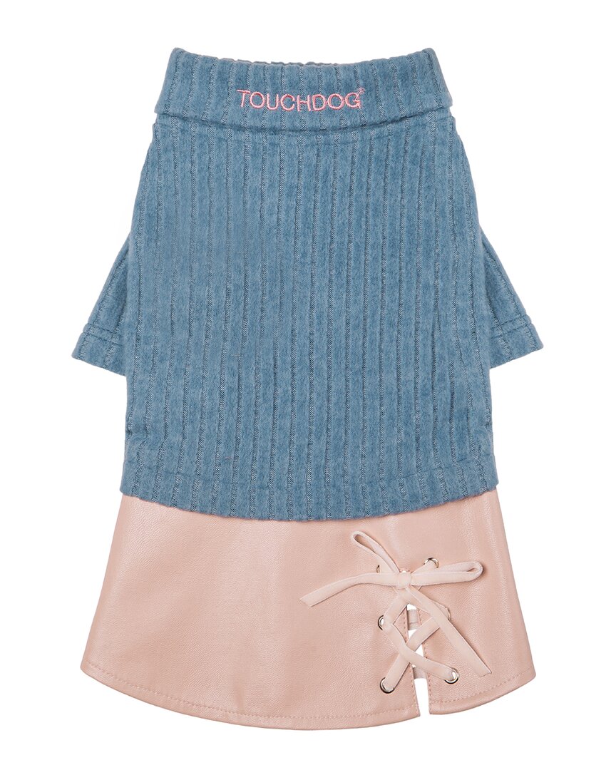 Shop Touchdog Modress Fashion Designer Dog Sweater An In Blue