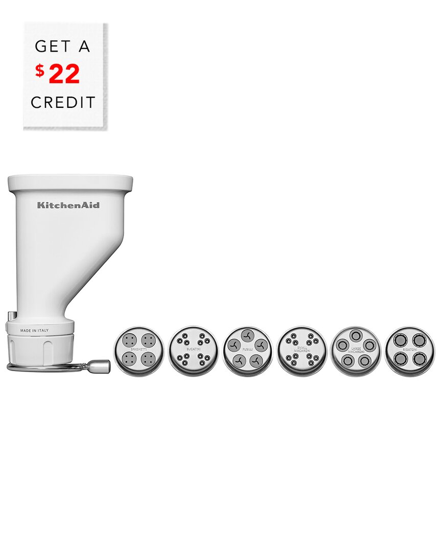 Kitchenaid Gourmet Pasta Press Stand Mixer Attachment - Ksmpexta With $22 Credit In Grey