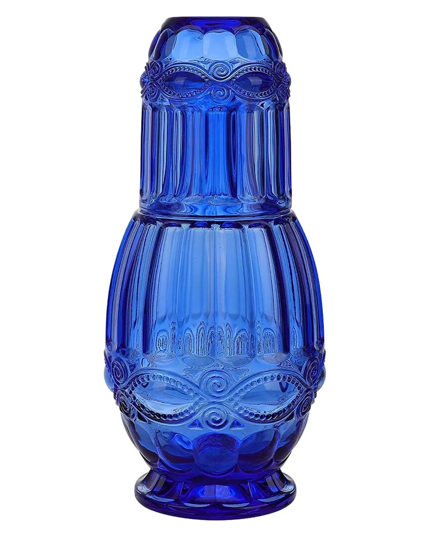 Elle 2pc Carafe & Cup Set In Blue