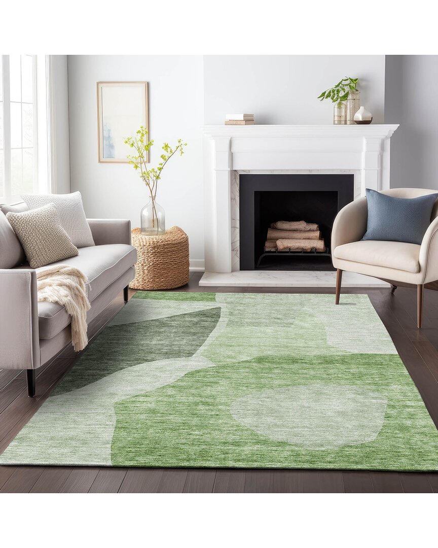 Addison Rugs Premium Washable Area Rug In Green