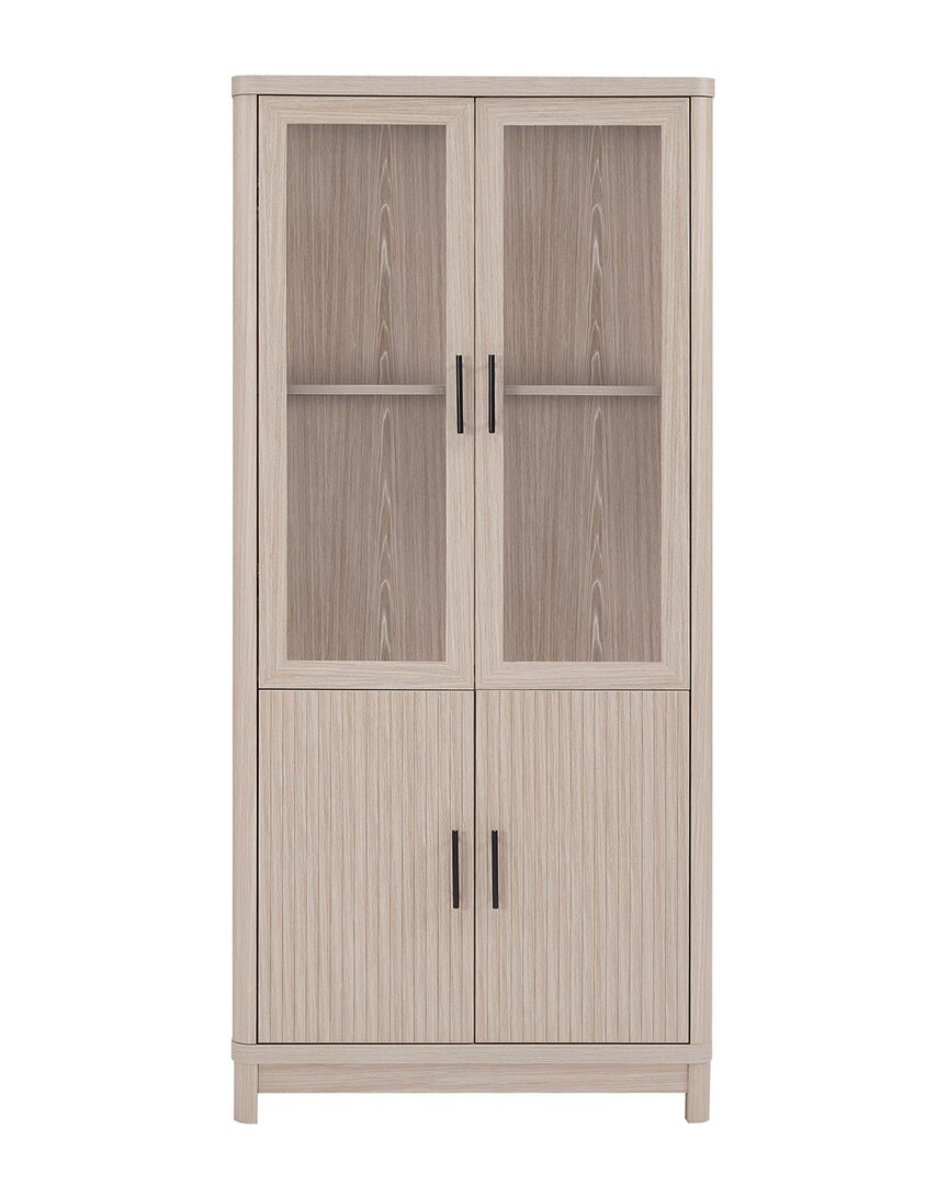 Manhattan Comfort Mid Century-modern Jodie Bookcase In White