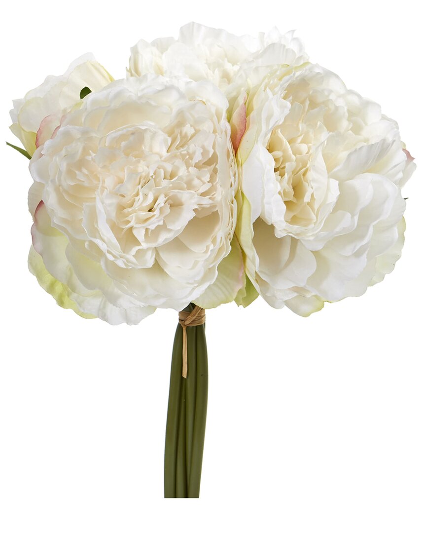 NEARLY NATURAL NEARLY NATURAL SET OF 6 PEONY BOUQUET ARTIFICIAL FLOWER 