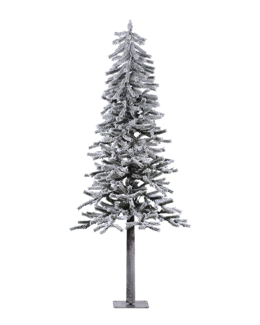 Vickerman 6ft Flocked Alpine Artificial Christmas Tree