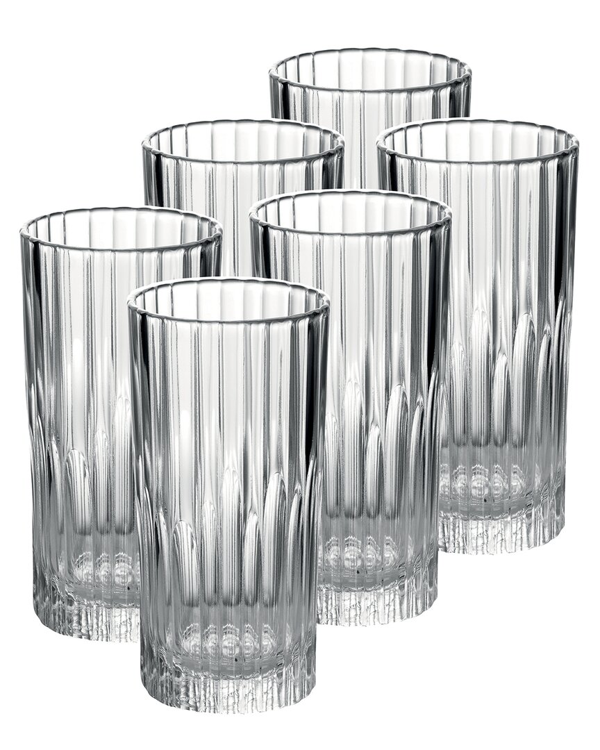 Duralex Set Of 6 Manhattan High Tumblers In Transparent