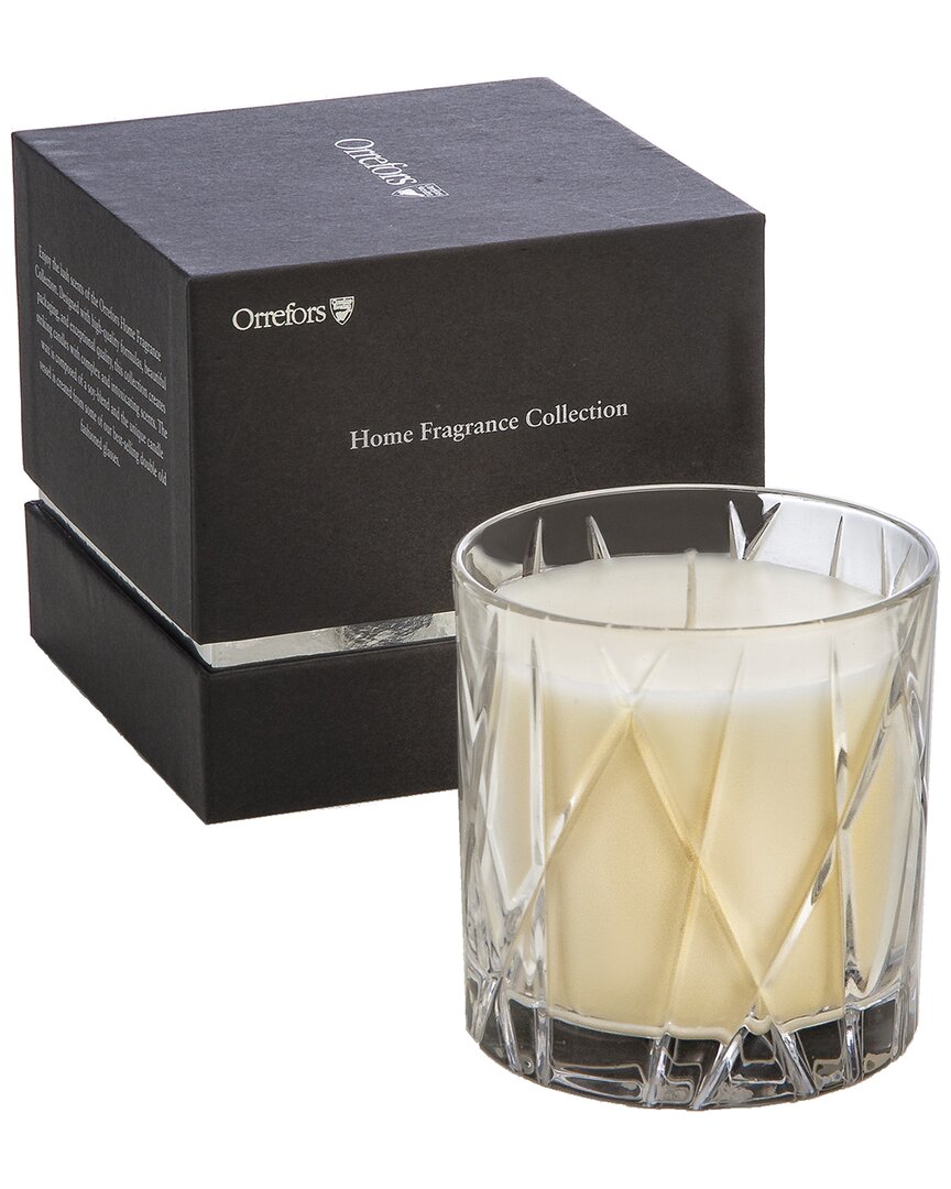 Orrefors Kosta Boda Handmade Warm Amber Oakmoss City Candle