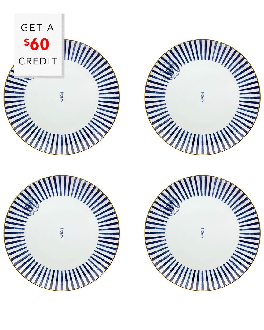 Vista Alegre Transatlantica Charger Plates (set Of 4) With $60 Credit In Multi
