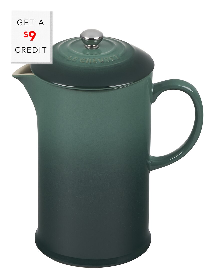 LE CREUSET 34OZ FRENCH PRESS WITH $9 CREDIT