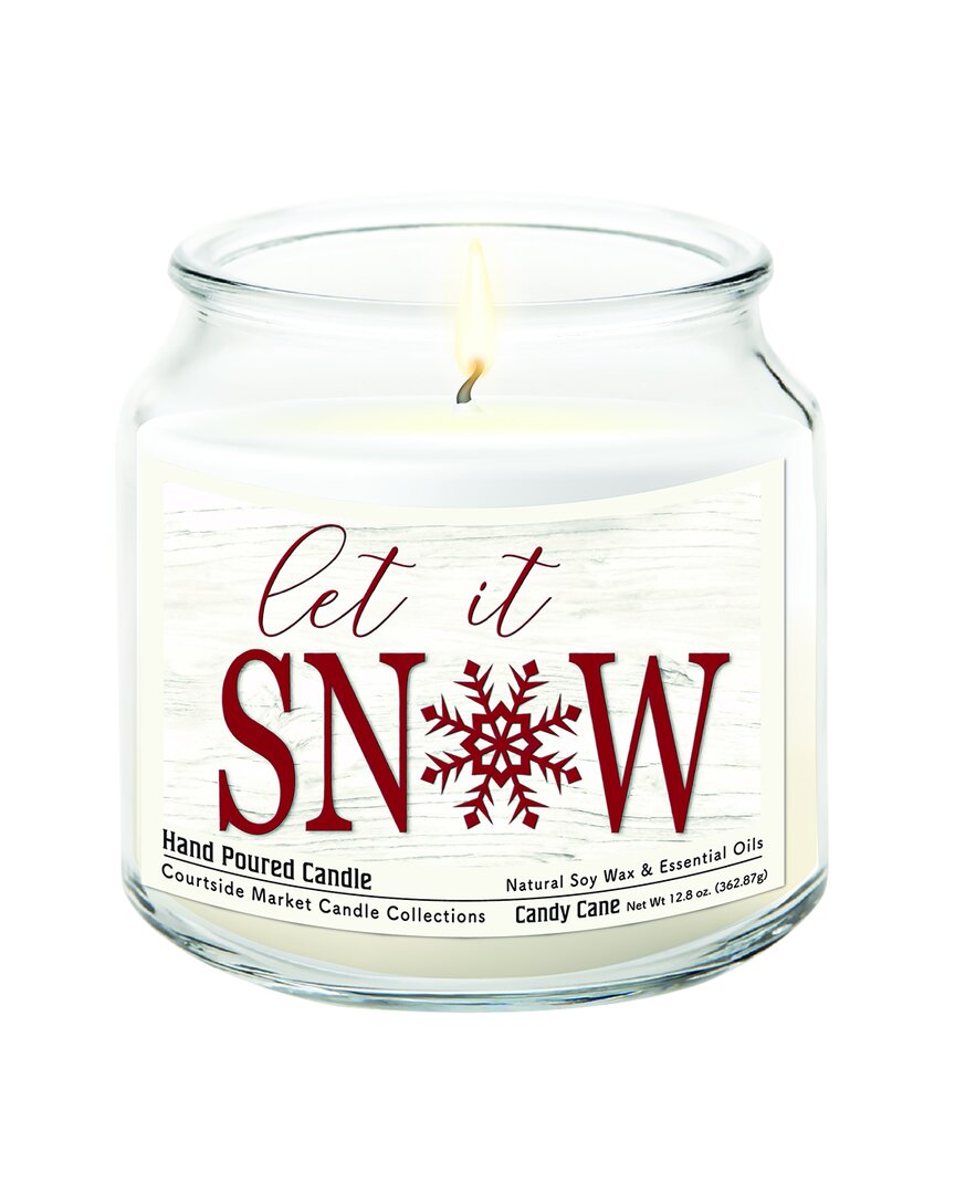 Shop Courtside Market Wall Decor Courtside Market Let It Snow Candle In Multi