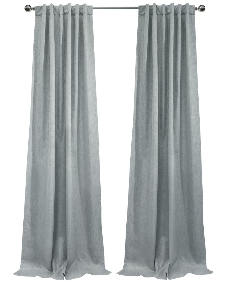 Thermaplus Denver Blackout Dual Header 52x95 Curtain Panel In Silver