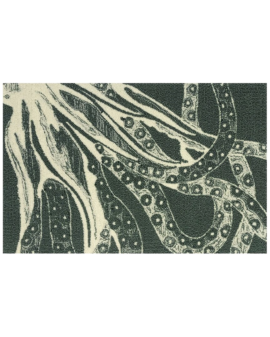 The Rug Market Juniper Octopus Indoor/outdoor Doormat In Blue