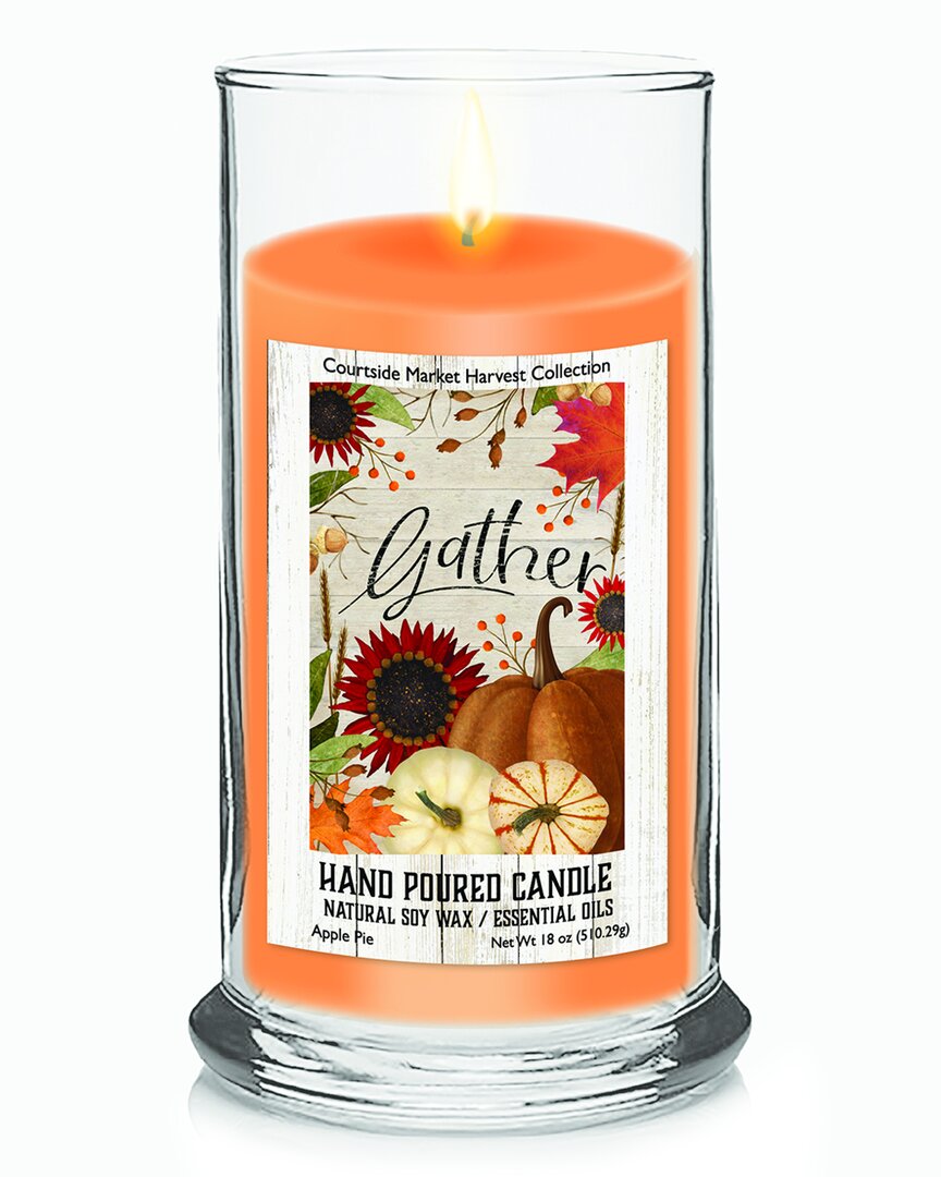 COURTSIDE MARKET WALL DECOR COURTSIDE MARKET HARVEST COLLECTION GATHER APPLE PIE SOY WAX CANDLE