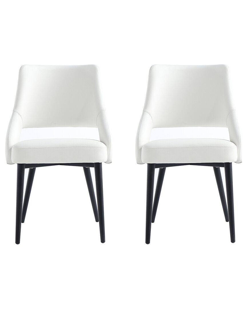 Manhattan Comfort Tremont Modern Leatherette Dining Chair With Metal Legs