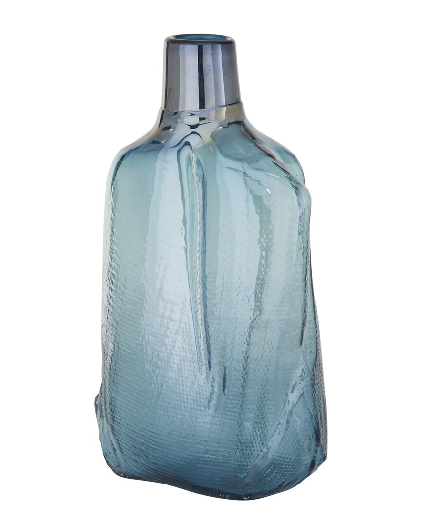 Peyton Lane Blue Glass Modern Vase