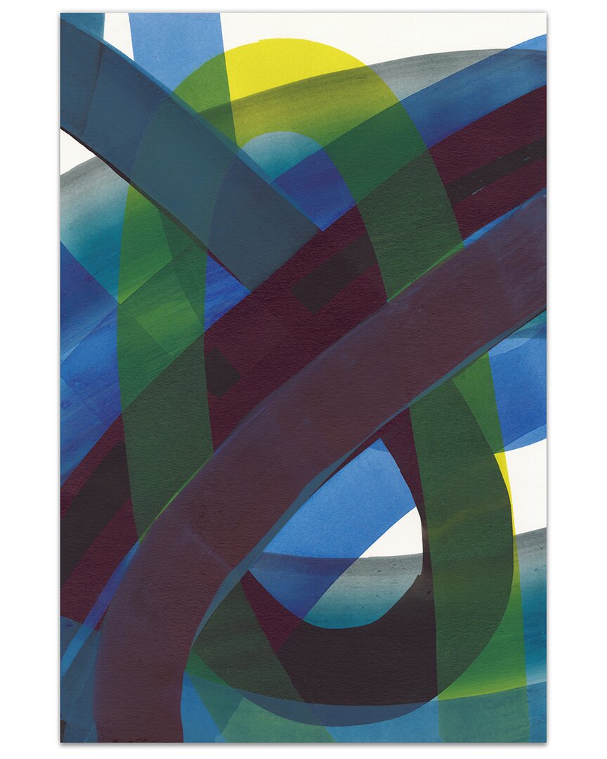 Empire Art Direct Pigment Play I Frameless Free Floating Tempered Glass Panel Graphic Wall Art
