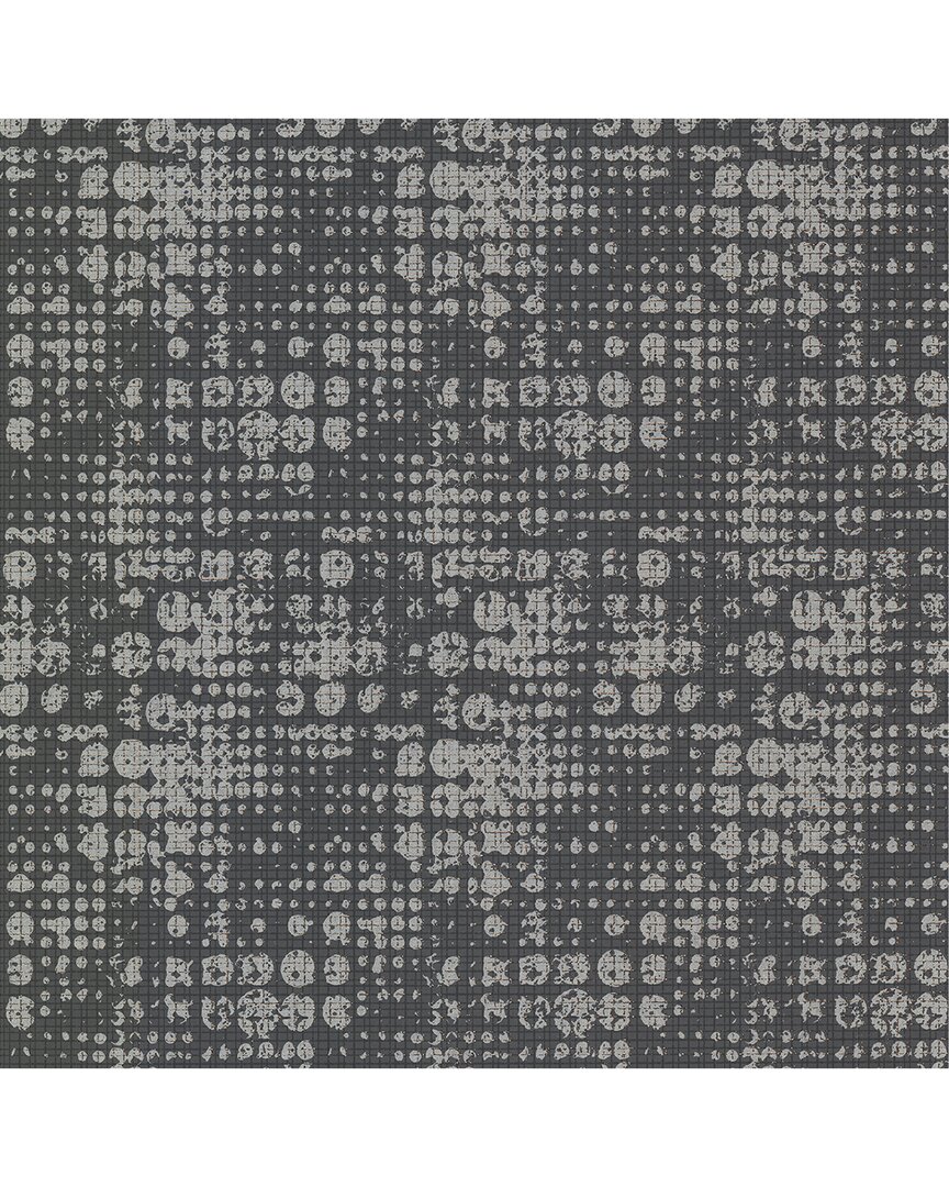 Brewster Celeste Silver Geometric Wallpaper In Multi