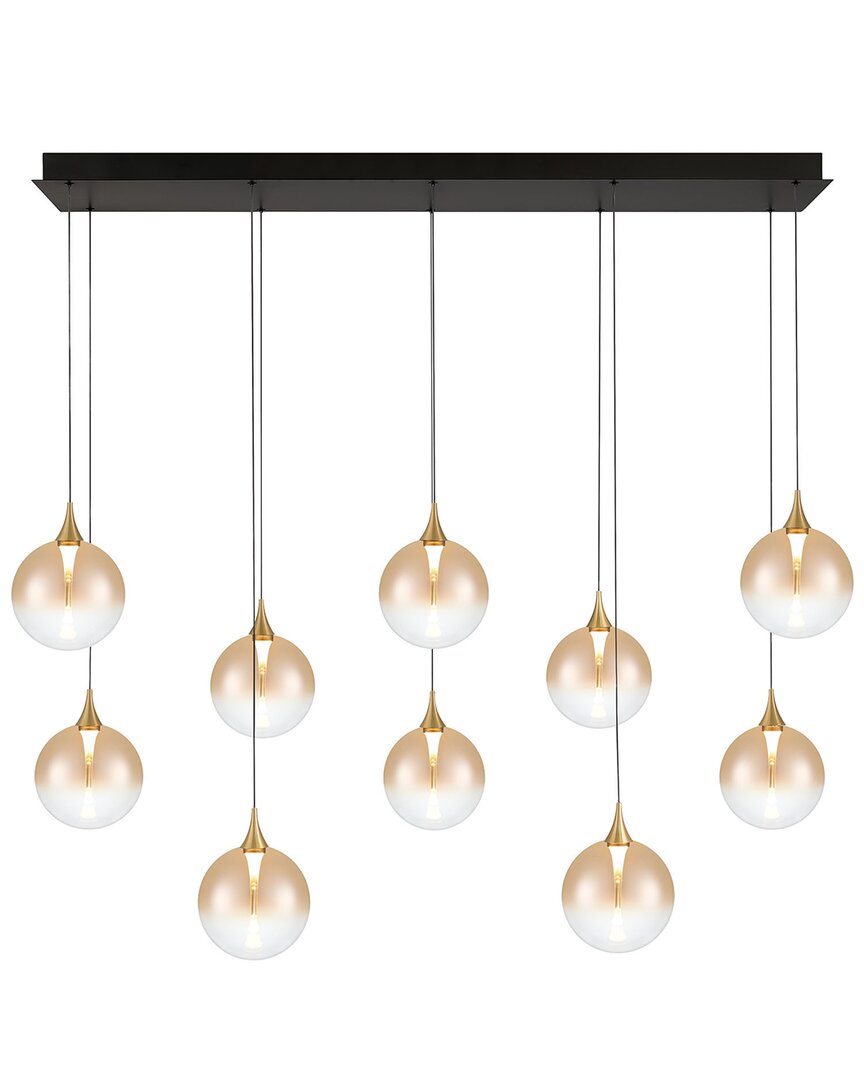Eurofase Iissa 10-light 47in Chandelier In Black