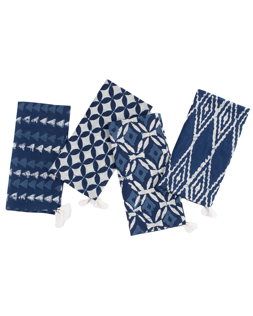 Amity Home Set Of 4 Ira Linen Dinner Napkins