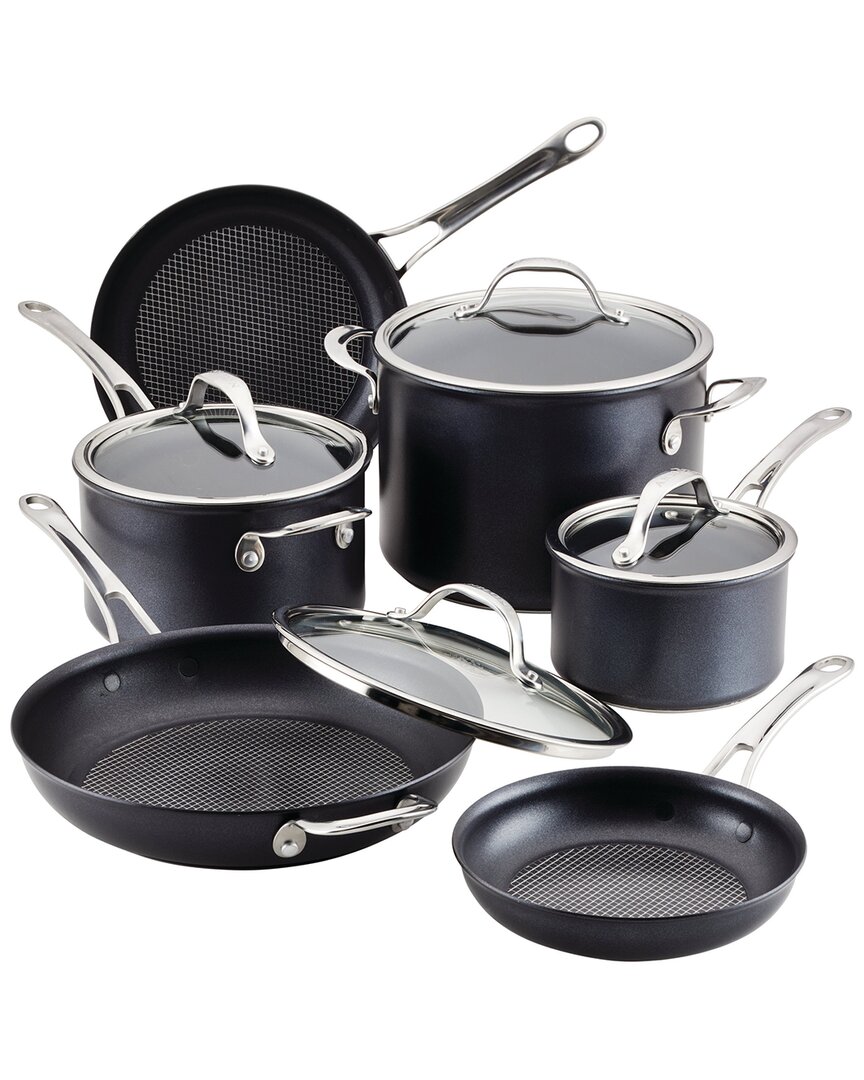 Anolon X Hybrid Nonstick 10pc Cookware Set In Grey