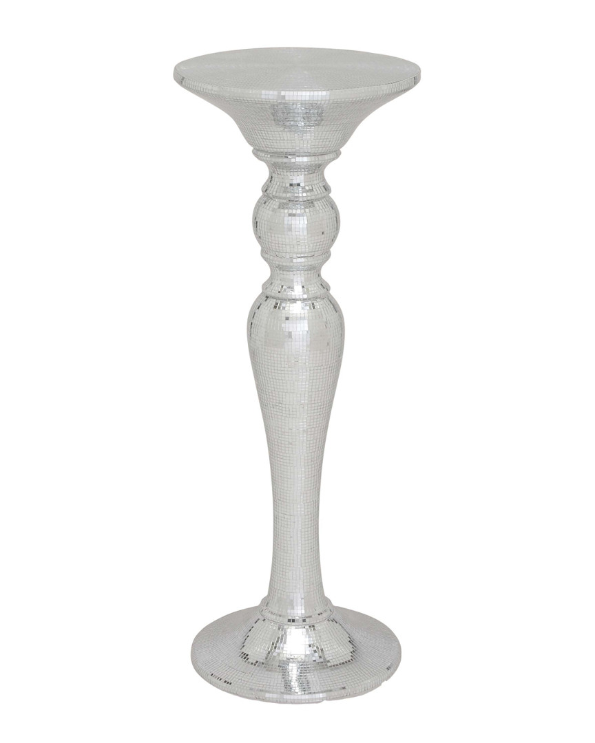 Peyton Lane Mirror Pedestal Table