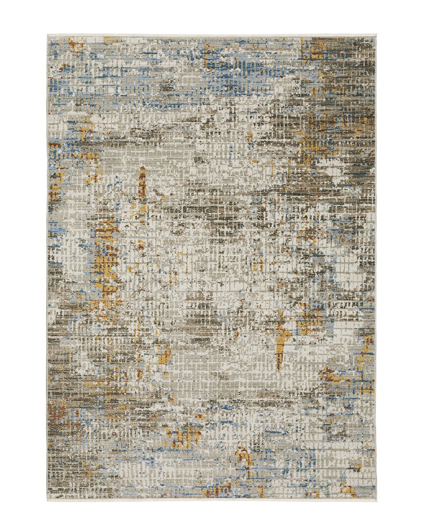 Stylehaven Bartlett Distressed Abstract Recycled Area Rug In Beige