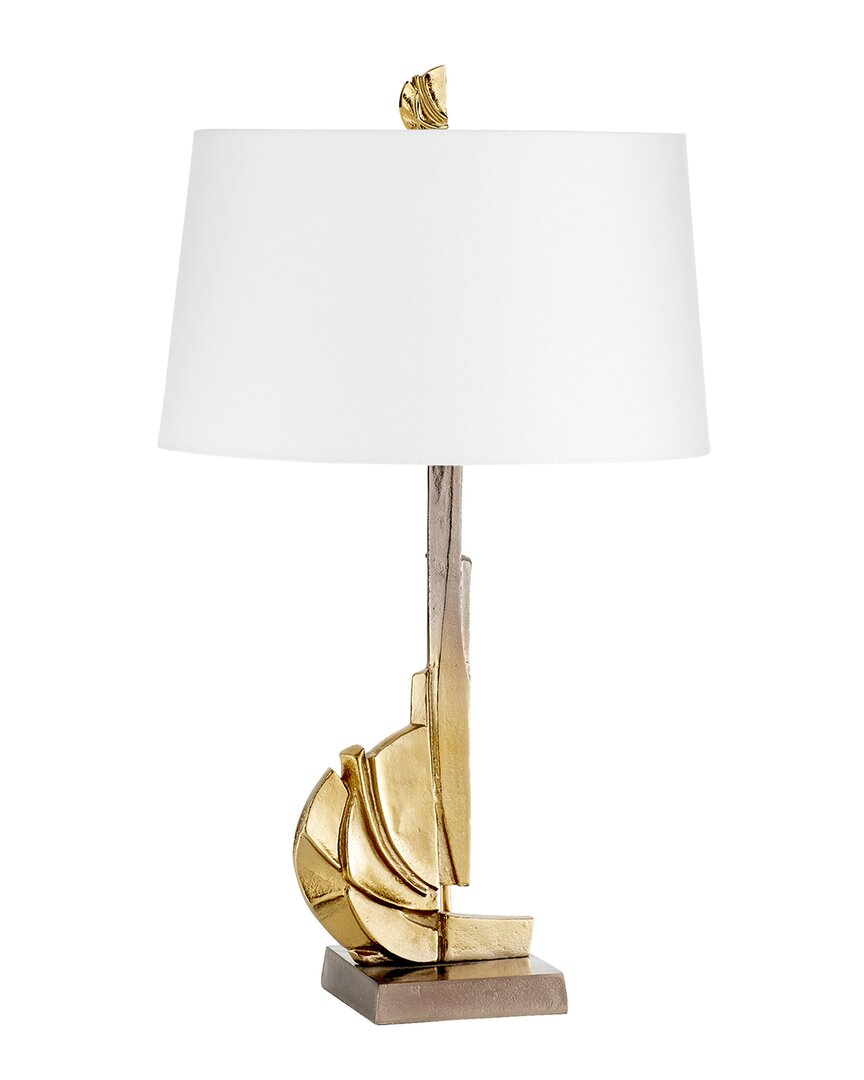 Shop Cyan Design Crescendo Table Lamp In Gold