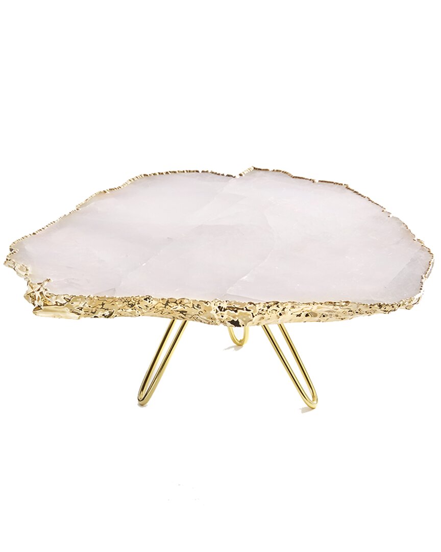 Anna New York Torta Gold-plated Cake Stand In Nocolor