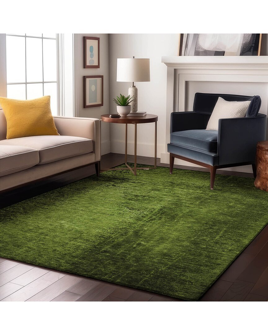 Addison Rugs Premium Washable Area Rug In Green
