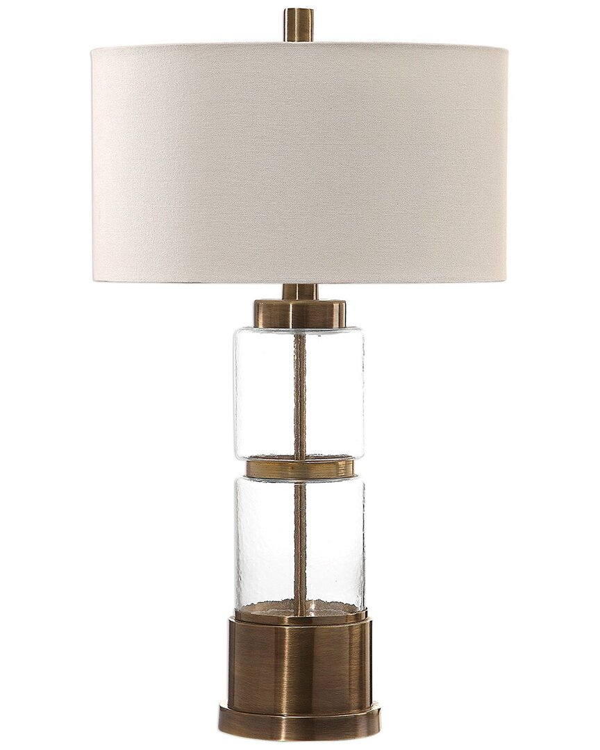 Uttermost Vaiga Glass Column Lamp In Clear