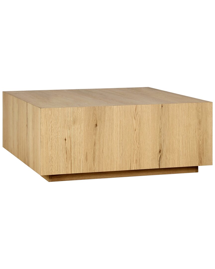 CLASSIC HOME CLASSIC HOME LAYNE 42IN MODERN SQUARE OAK WOOD COFFEE TABLE