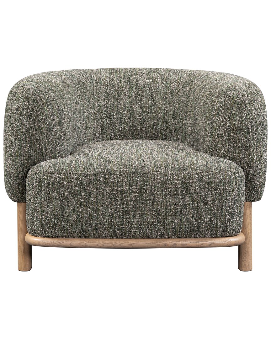 Classic Home Pasadena Green Fabric Upholstered Accent Chair In Green