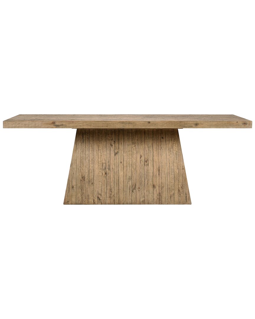 Classic Home Mon A 84in Reclaimed Pine Wood Dining Table In Brown