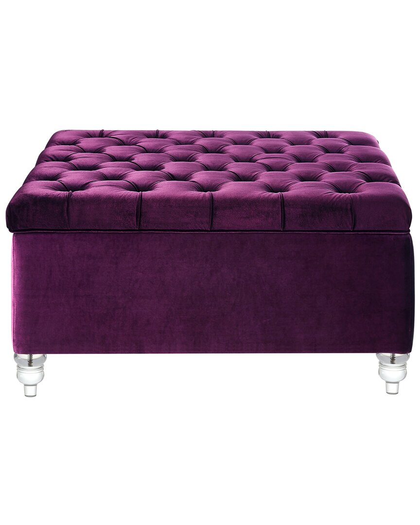 INSPIRED HOME INSPIRED HOME CLARETTA STORAGE OTTOMAN 
