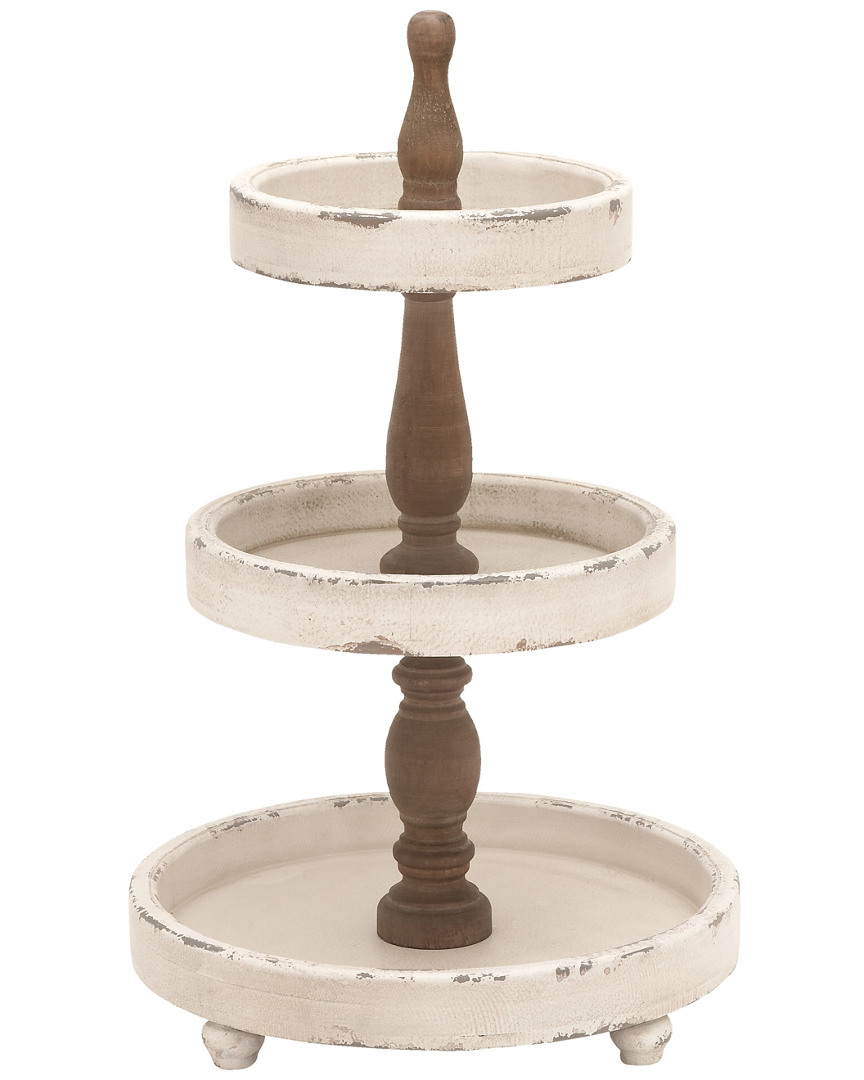 Peyton Lane Wood 3-tier Tray