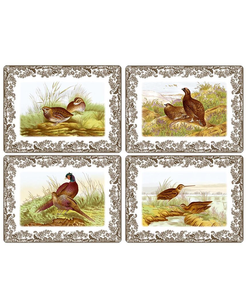 Spode Woodland Placemats Set Of 4 In Brown