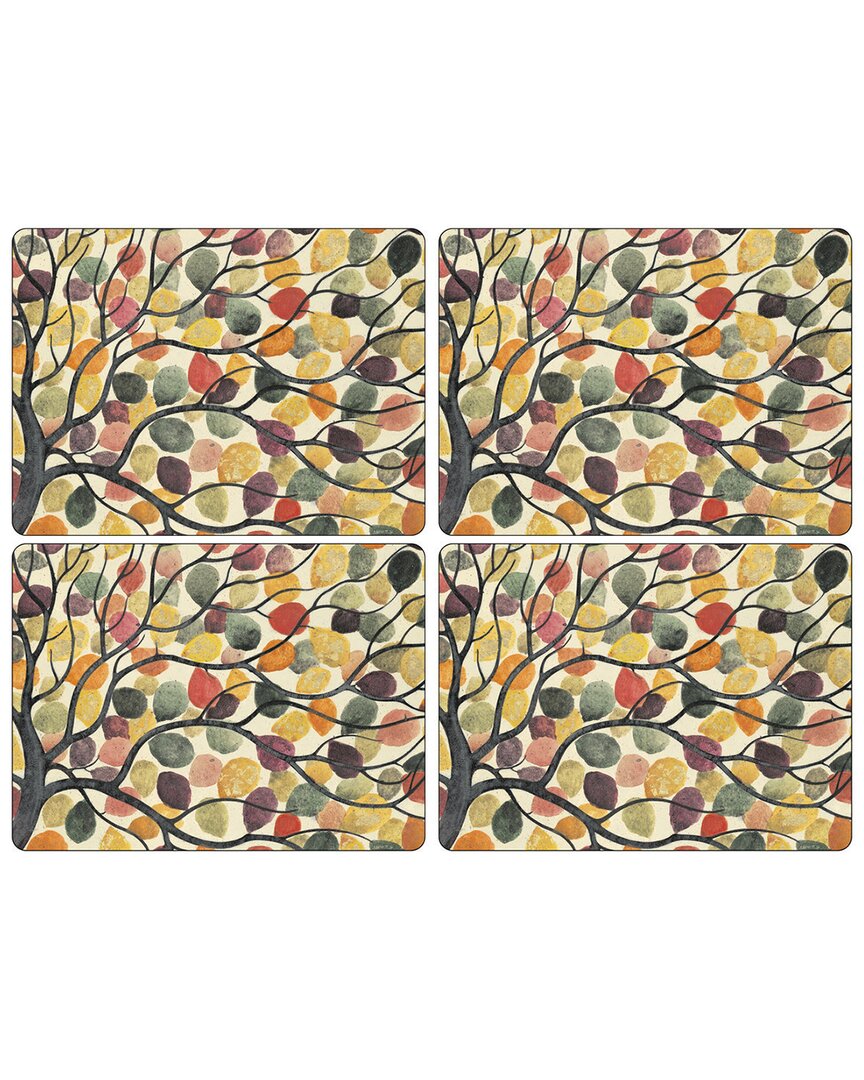 Pimpernel Dancing Branches Set Of 4 Placemats In Multi