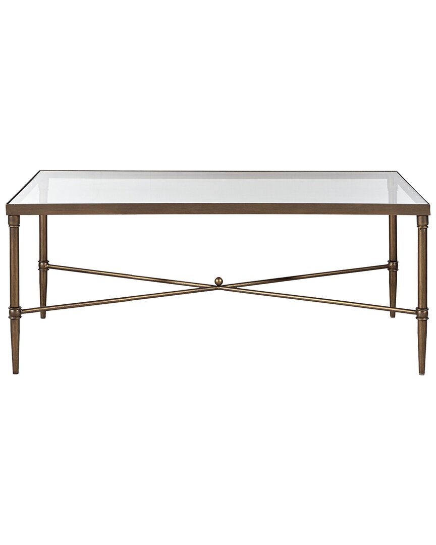 Shop Madison Park Signature Porter Rectangle Coffee Table In Bronze