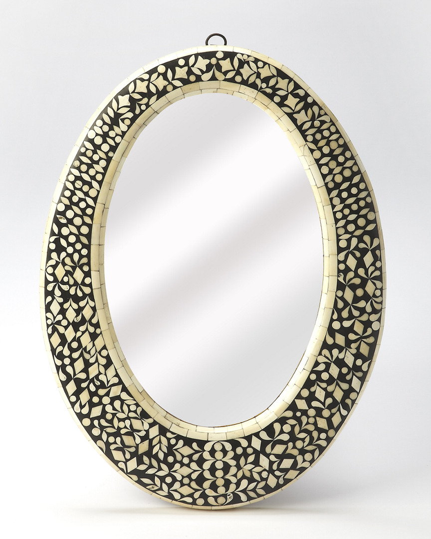 Butler Specialty Company Bone Inlay Oval Wall Mirror