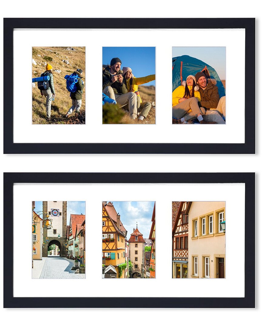 Fresh Fab Finds 2pc Picture Frame 3 Opening Collage Frame 3 In Multi