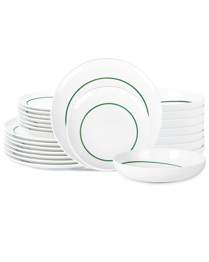 Stone Lain Luna 24pc Porcelain Dinnerware Set