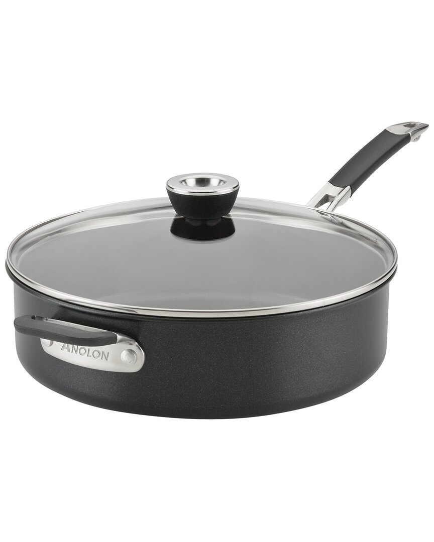 Anolon Smartstack 5qt Covered Saute Pan In Black