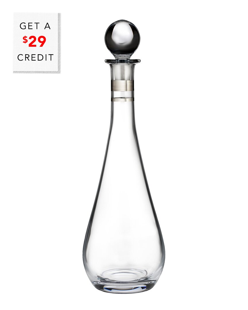 Shop Waterford Elegance Decanter Tall Platinum Band With $29 Credit