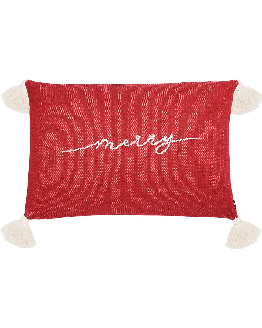 Safavieh The Merriest Pillow In Red